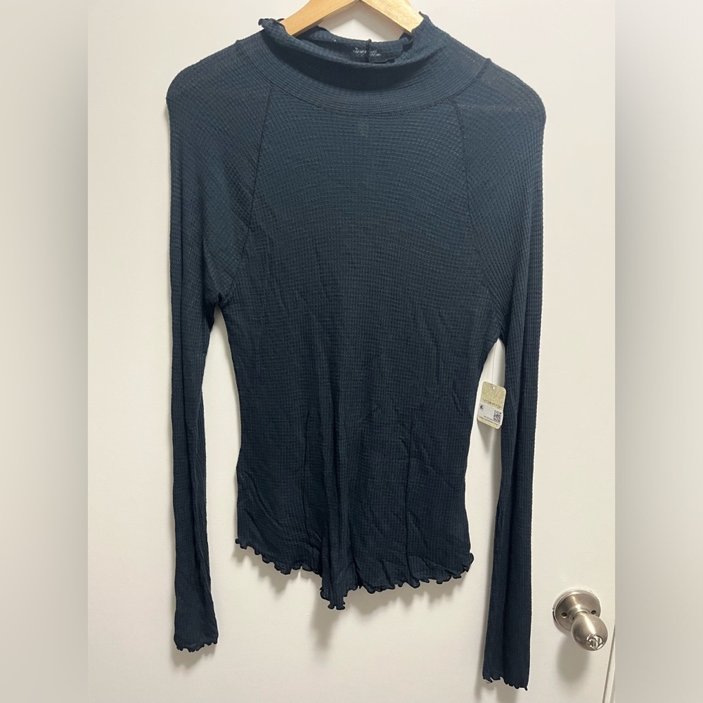 NWT Free People Intimately Light Weight Thermal Black Women’s Size Large